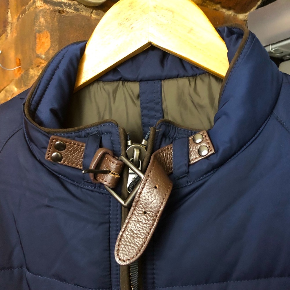 Thaddeus NWT Leather Trimmed Jacket